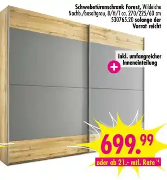 Möbel Boss Schwebetürenschrank Forest Angebot