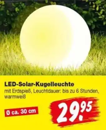 Repo Markt LED-Solar-Kugelleuchte Angebot