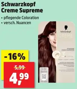 Thomas Philipps Schwarzkopf Creme Supreme Angebot