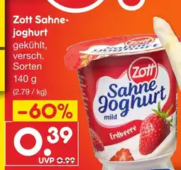 Netto Marken-Discount Zott sahnejoghurt Angebot
