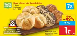 Netto Marken-Discount Backstube kaiserbrötchen Angebot