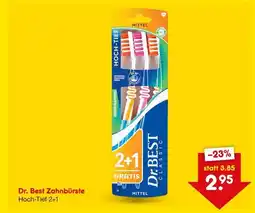 Netto Marken-Discount Dr. best zahnbürste hoch-tief 2+1 Angebot