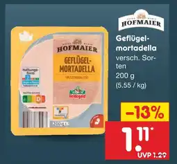 Netto Marken-Discount Hofmaier geflügel-mortadella Angebot