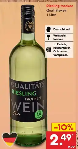 Netto Marken-Discount Riesling trocken Angebot