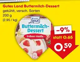 Netto Marken-Discount Gutes land buttermilch-dessert erdbeer-vanille Angebot