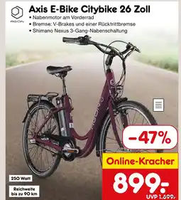 Netto Marken-Discount Agon axis e-bike citybike 26 zoll Angebot