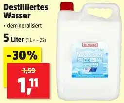 Thomas Philipps Dr. Starke Destilliertes Wasser Angebot