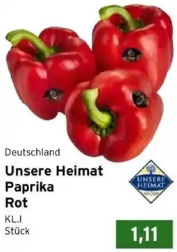 CAP Markt Unsere Heimat Paprika Rot Angebot