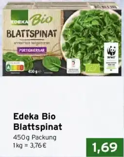 CAP Markt Edeka Bio Blattspinat Angebot