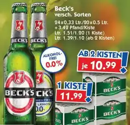 Hol'ab Getränkemarkt Beck's Angebot