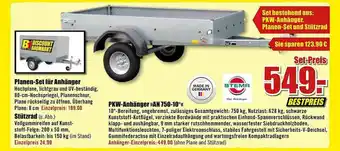 B1 Discount Baumarkt Stema Pkw-anhänger An750-10", Planen-set Für Anhänger Oder Stützrad Angebot