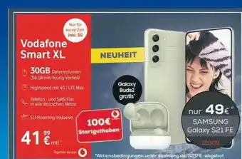 Euronics Berlet Vodafone Smart Xl, Galaxy Buds, Samsung Galaxy S21 Fe Angebot