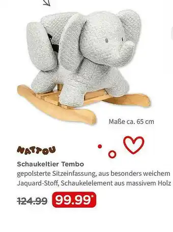 BabyOne Nattou Schaukeltier Tembo Angebot