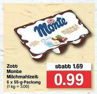 Famila Nord West Zott Monte Milchmahlzeit Angebot