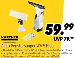 MEDIMAX KÄRCHER Akku-Fenstersauger WV 5 Plus Angebot