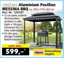 Norma Aluminium Pavillon Messina BBQ Angebot