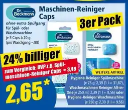 Norma Maschinen-Reiniger Caps Angebot