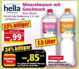 Norma hella Mineralwasser mit Geschmack Angebot