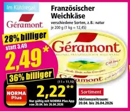 Norma Französischer Weichkäse Angebot