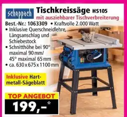 Norma Tischkreissäge HS105 Angebot