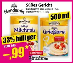 Norma Süßes Gericht Angebot