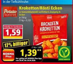 Norma Kroketten/Rösti Ecken Angebot