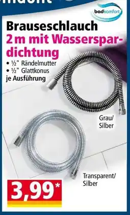 Norma Brauseschlauch 2 m mit Wasserspardichtung Angebot