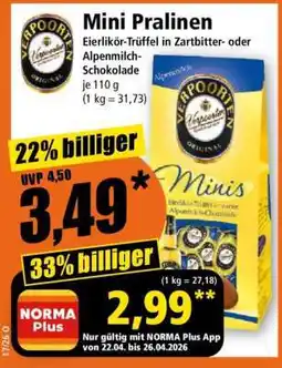 Norma Mini-Pralinen Angebot