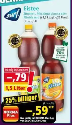 Norma Eistee Angebot