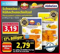 Norma Schweine-/ Hähnchenschnitzel Angebot
