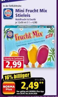 Norma Mini Frucht Mix Stieleis Angebot
