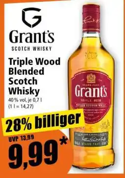 Norma GRANT'S Triple Wood Blended Scotch Whisky Angebot