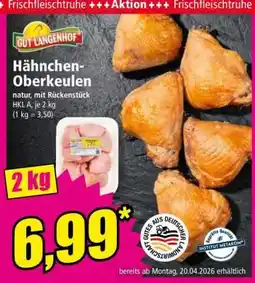 Norma Hähnchen Oberkeulen Angebot