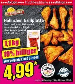 Norma Hähnchen Grillplatte Angebot