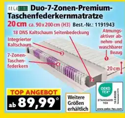 Norma Duo-7-Zonen-Premium-Taschenfederkernmatratze Angebot