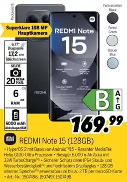 MEDIMAX REDMI Note 15 (128GB) Angebot