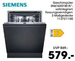 Möbel Martin SIEMENS Geschirrspüler SN616X01EF/E Angebot