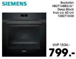 Möbel Martin SIEMENS Backofen HB271ABB3/A Angebot
