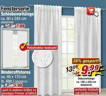 Poco Fensterserie Schiebevorhänge Angebot