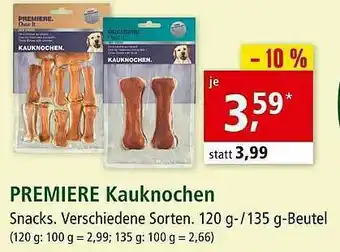 Fressnapf Premiere Kauknochen Angebot