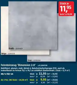 Bauhaus Feinsteinzeug 'Dimension 2.0' Angebot