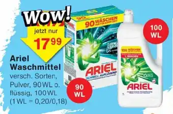 Wiglo Wunderland Ariel Waschmittel Angebot