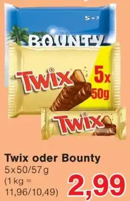 Wiglo Wunderland Twix oder Bounty Angebot