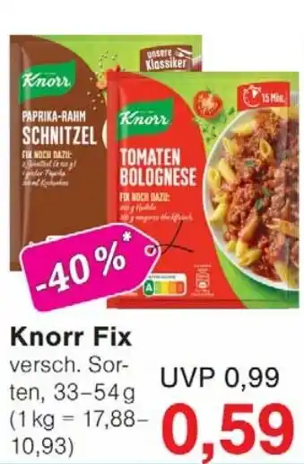 Wiglo Wunderland Knorr Fix Angebot