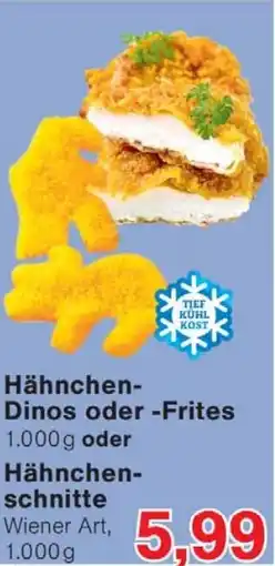 Wiglo Wunderland Hähnchen- Dinos oder -Frites oder Hähnchenschnitte Angebot