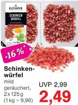 Wiglo Wunderland KLÜMPER Schinkenwürfel Angebot