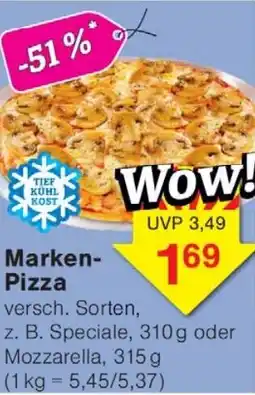 Wiglo Wunderland Marken- Pizza Angebot