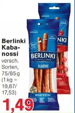 Wiglo Wunderland Berlinki Kabanossi Angebot