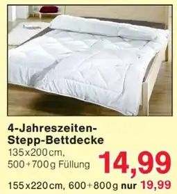 Wiglo Wunderland 4-Jahreszeiten- Stepp-Bettdecke Angebot