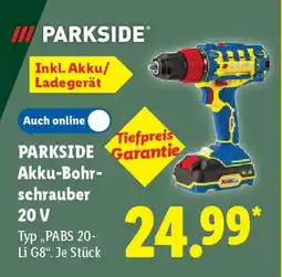 Lidl PARKSIDE Akku-Bohrschrauber 20 V Angebot